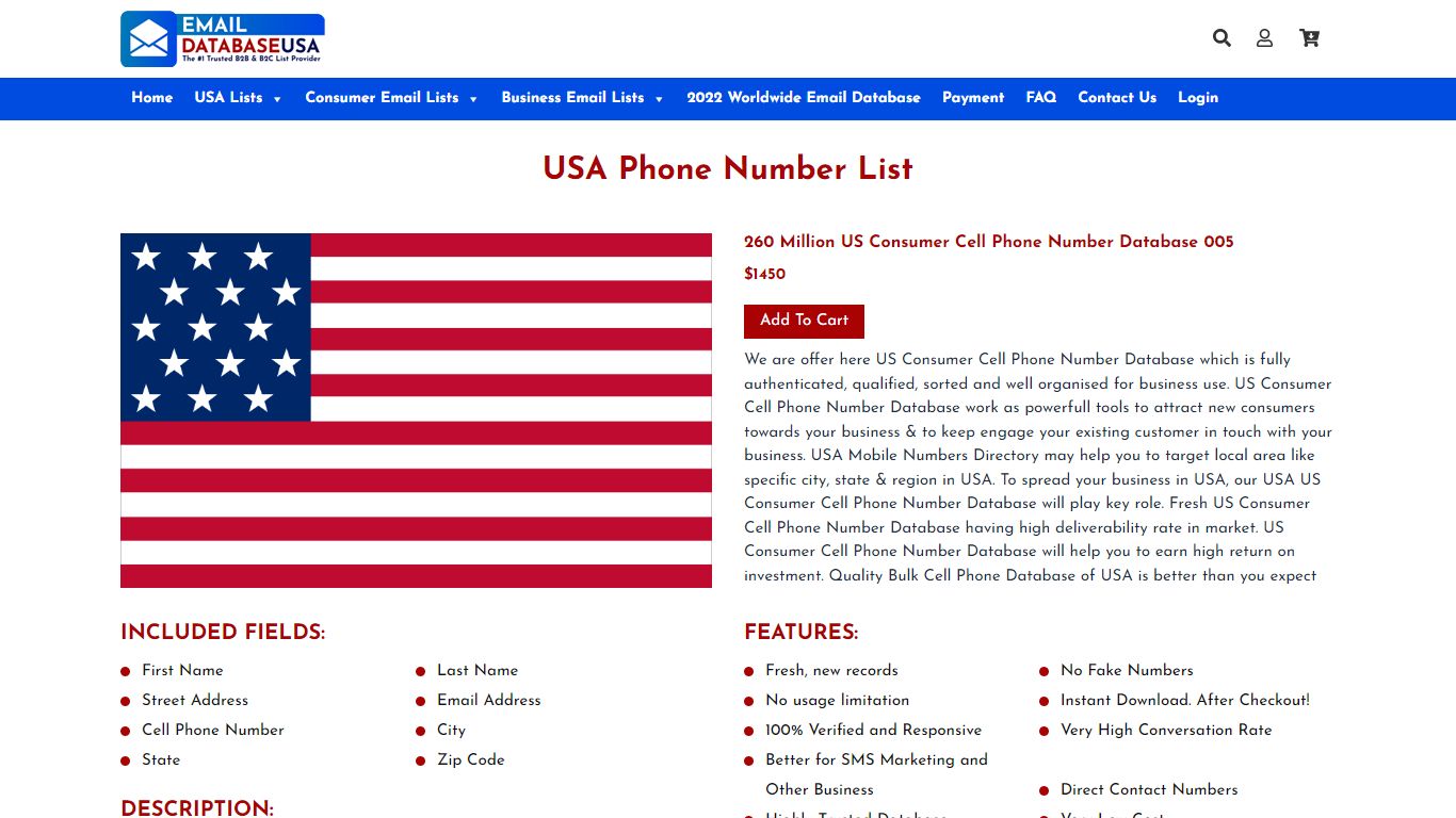 USA Phone Number List - Email Database USA